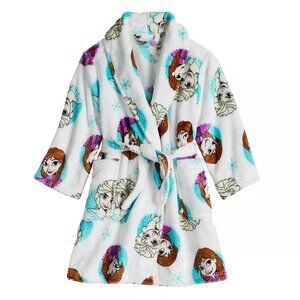 Disney Frozen Anna and Elsa, Plush Minky Bathrobe, Robe, Sizes 2T-3T - NWT